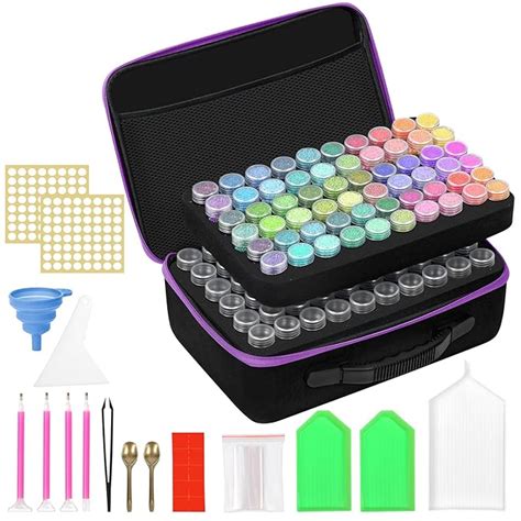 ABOUT SPACE Diamond Painting Storage Box - 120 Slots Bead Storage Boxes ...