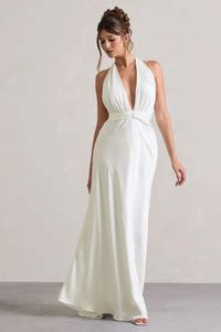 house fo common Women A-line White Maxi/Full Length Dress - Buy house ...