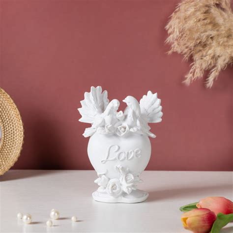 Vintage Dove Couple Showpiece White Online - Premium Decor Object ...