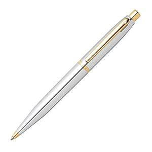 Sheaffer VFM 9422 Ballpoint Pen Polished Chrome with Gold Plated Trim ...