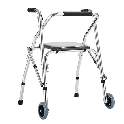 Stand Up Rollator Walker Seat Large Wheel Walker For Senior ...
