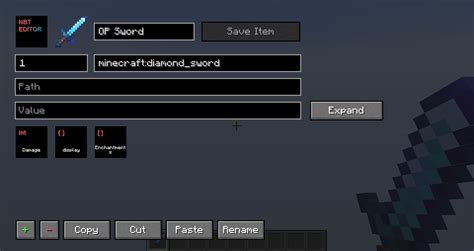 NBT Editor для Майнкрафт 1.17
