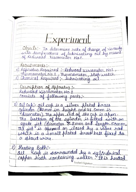 Determining Viscosity Change with Temp: Redwood Viscometer No. 2 - Studocu