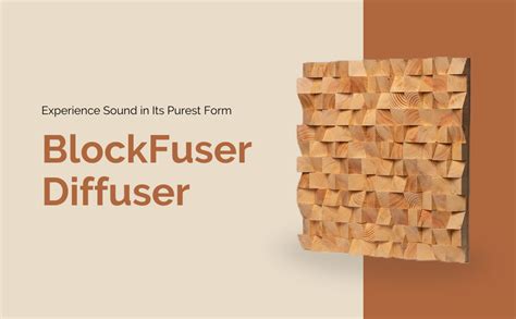 Timber Acoustics® BlockFuser Diffuser, Sound Diffusion, Noise Reduction ...