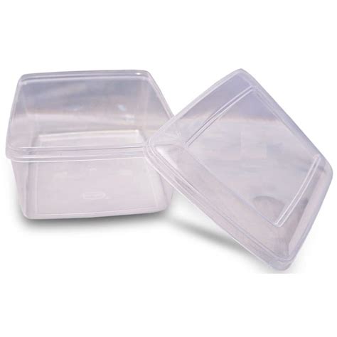 Transparent Rectangular Plastic Box - Durable Storage Solutions