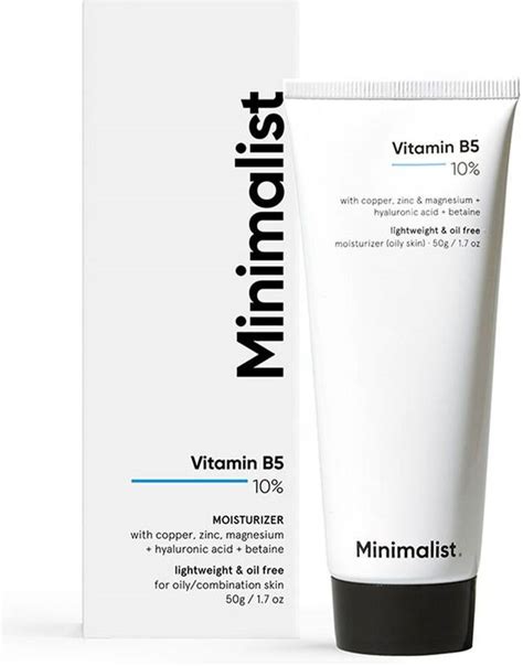 Minimalist 10% Vitamin B5 Oil Free Face Moisturizer with Zinc, Copper ...