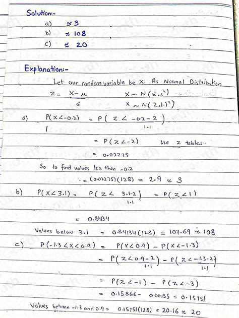 Solved: A sample data set with a bell-shaped distribution and size n ...