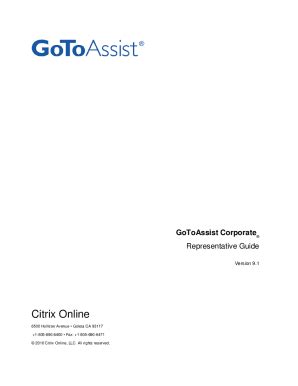 Fillable Online GoToAssist Corporate Fax Email Print - pdfFiller
