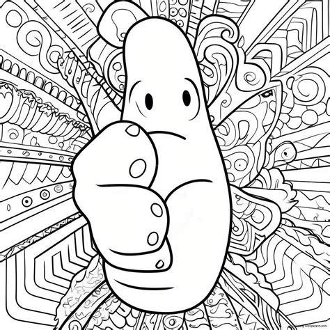Funny Middle Finger Coloring Page (57994-45904)