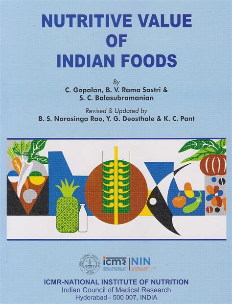 Buy Nutritive Value of Indian Foods Book Latest Edition 2025 ICMR AND ...
