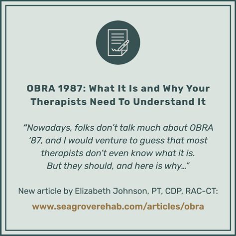 OBRA 1987: What It Is and Why Your Therapists Need To Understand It ...