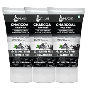 Inlazer Charcoal Face Wash For Making Skin Smoother And Even Skin Toned ...