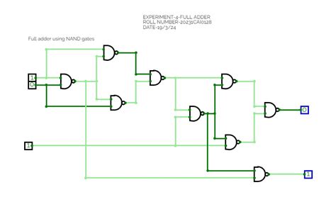 Image result for Full Adder Using NAND Gate