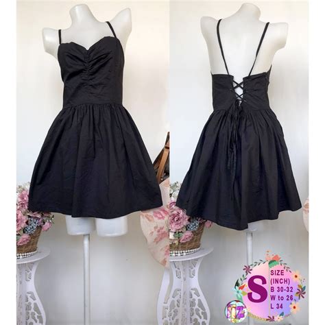 Thrifted Black Casual Dresses (small) | Shopee Philippines