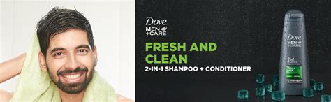 Dove Men+Care Fresh & Clean 2in1 Shampoo+Conditioner, 340 ml : Amazon ...