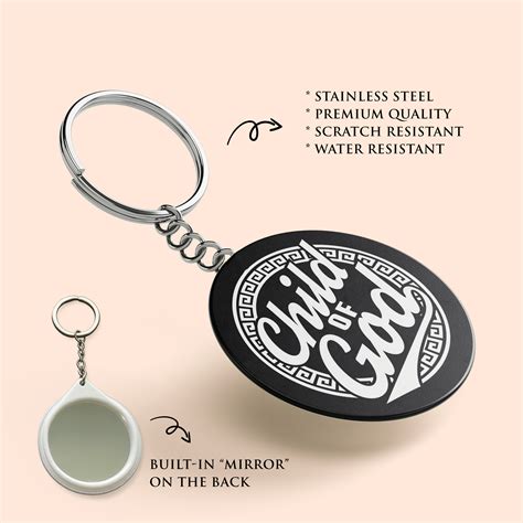 GOD IS INCREDIBLE Key Chain with Mirror | Christian Decor | Faith and ...