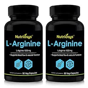 Nutriosys L-Arginine 1000mg - 90 Capsules Pack of 2 : Amazon.in: Health ...