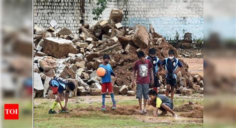Murphy Town rejoices as ground back with residents | Bengaluru News ...