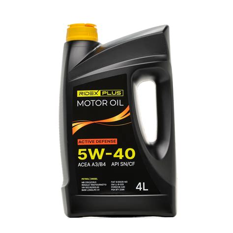 1862O0156P RIDEX PLUS Active Defense Engine oil 5W-40, 4l, Full ...