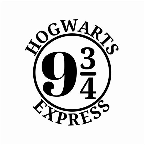 Hogwarts Express Sign Platform 9 3/4 SVG PNG JPG Harry Pottery - Etsy