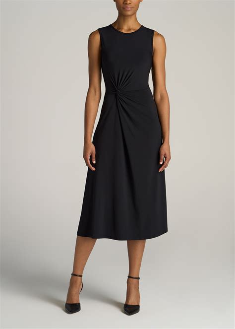 Sleeveless Knot Front Dress for Tall Women | American Tall