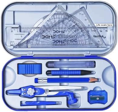 DOMS ENGINEO GEOMETRY BOX AND MATHEMATICAL DRAWING INSTRUMENT (2 IN 1 ...
