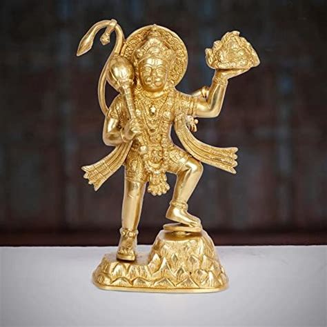 Artvarko Astadhatu (8 Metals) Hanuman ji Idol with Gandhmardn Hill ...