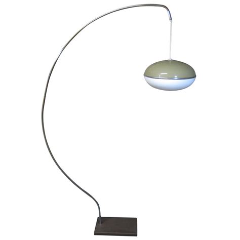 Chrome Arc Floor Lamp, Mid-Century Modern at 1stDibs