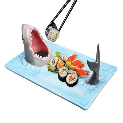 Shark Attack Sushi Plate - Fun and Unique Dinnerware