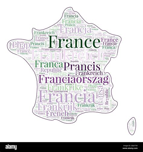 Multilingual map hi-res stock photography and images - Alamy - country language name