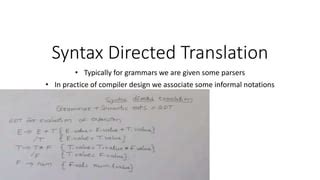 Syntax-Directed Translation for Assignment Statement 的图像结果