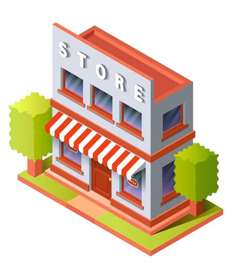 Two-Storey Shop Vector 的图像结果