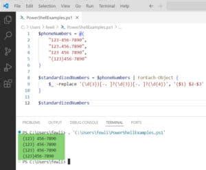 PowerShell Replace String 的图像结果