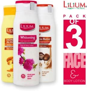 LILIUM Herbal Cocoa Butter, Whitening, Honey & Almonds Face & Body ...