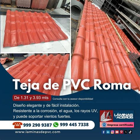 Las tejas de PVC estilo Roma son una excelente opción para techos ...
