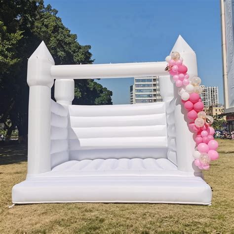 Connsann 13' x 13' White Bounce House with Air Blower Oxford - Wayfair ...
