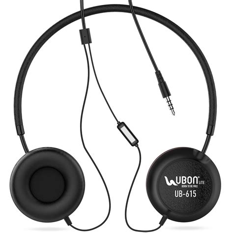 UBON Fusion 615 Over-Ear Wired Lightweight Stereo Headphones, Deep Bass ...