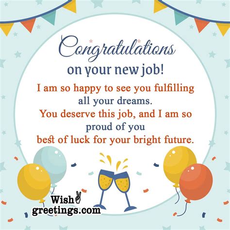 Congratulation Messages For New Job - Wish Greetings