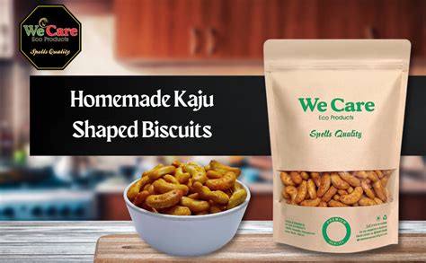 We Care Eco Products Homemade Kaju Shaped Biscuits | Cashew Shaped ...