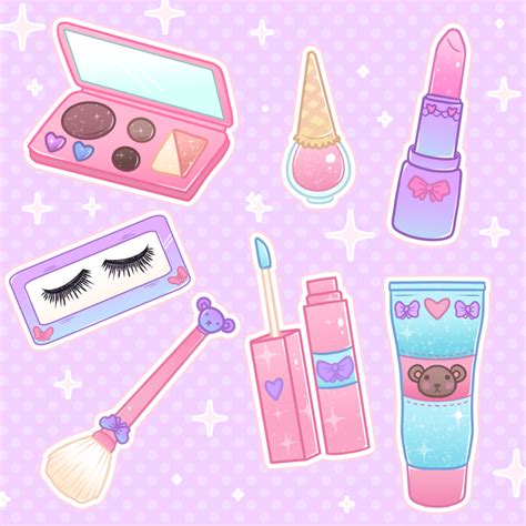 cute makeup stickers