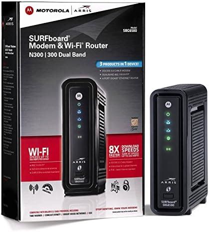 Arris/Motorola Surfboard Gateway SBG6580 DOCSIS 3.0 Wireless N Cable ...