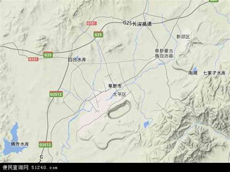 辽宁省阜新市地图