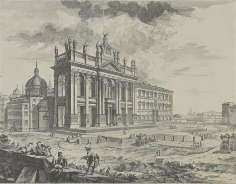 Giovanni Battista Piranesi - Veduta della Basilica di San Giovanni in ...