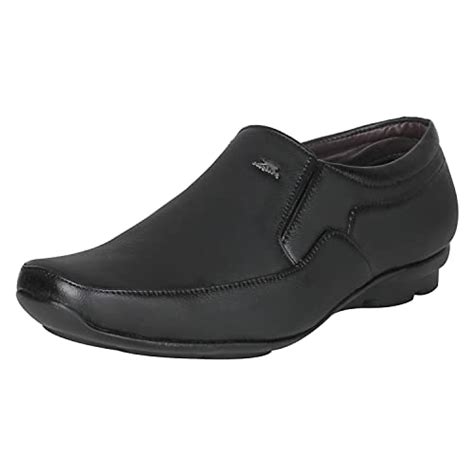 Buy Kraasa Slipon Formals for Men's UK 6 Black at Amazon.in