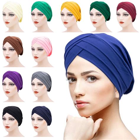 Dalrosia Chemo Headwear Cap for Women Chemo Caps Stretchy Turbans for ...
