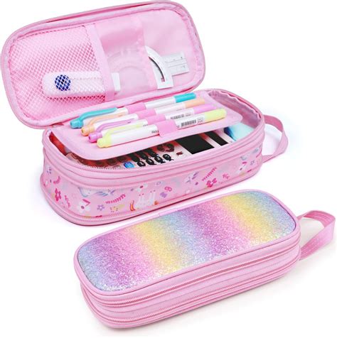 Amazon.com: SOOCUTE Unicorn Gifts for Girls Hardtop Pencil Case - Kids ...