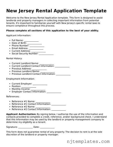Make a Valid New Jersey Rental Application With Our Free Form