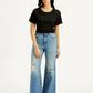 Women's Blue Ribcage Bell Bottom Wide Leg Fit High Rise Jeans – Levis ...
