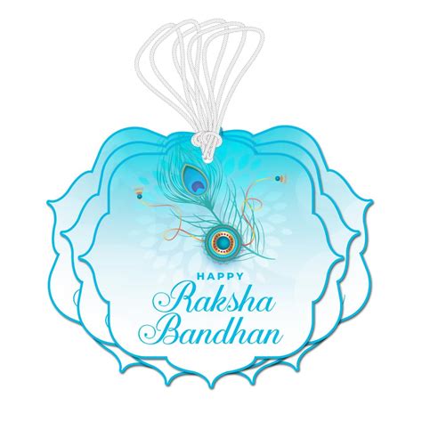 Festiko® Raksha Bandhan Gift Tags (12 Pcs of Design5), Rakhi Gift Tags ...
