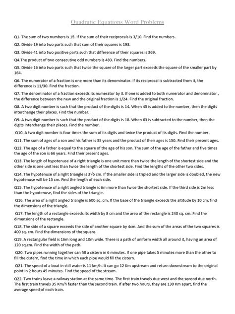 Image result for Quad Function Word Problems